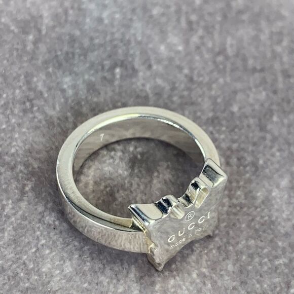 Gucci Butterfly Sterling Silver Ring NEW - Picture 2 of 10